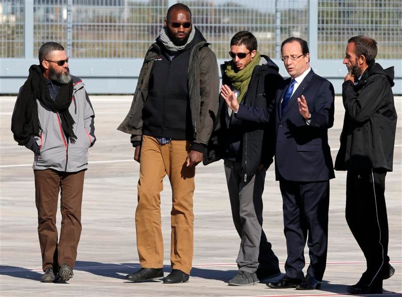 Les quatre ex-otages sont arrivés à Paris
