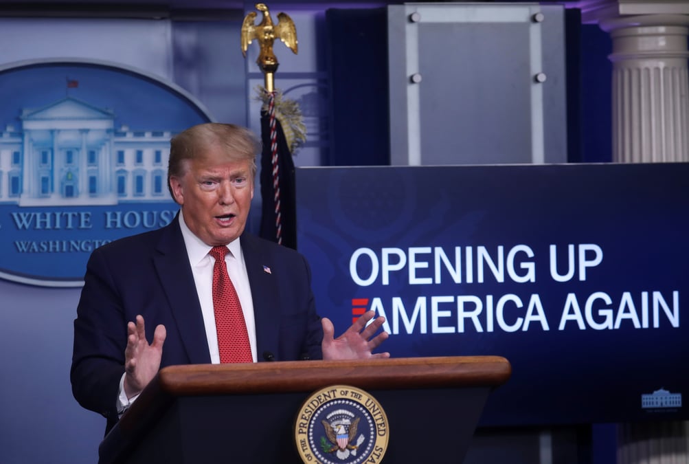Coronavirus: tensions entre trump et des gouverneurs sur le redemarrage de l'economie us