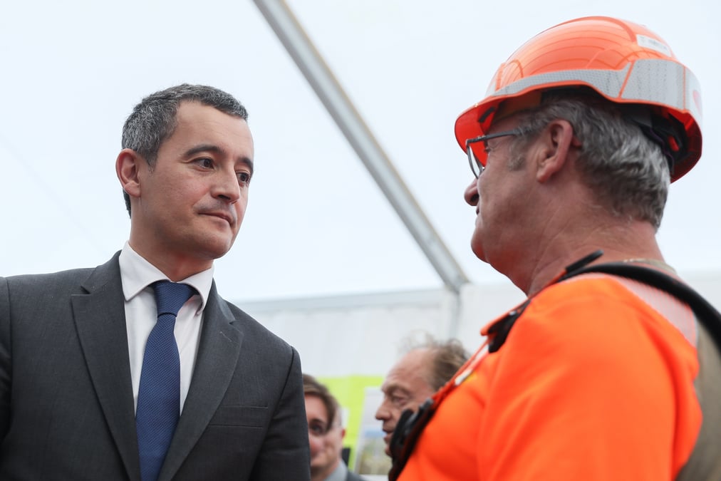 Gérald Darmanin s'est rendu, mercredi 2 octobre, sur le Salon Pop'Up organisé par la FRTP à Toulouse, pour rassurer la filière du BTP.