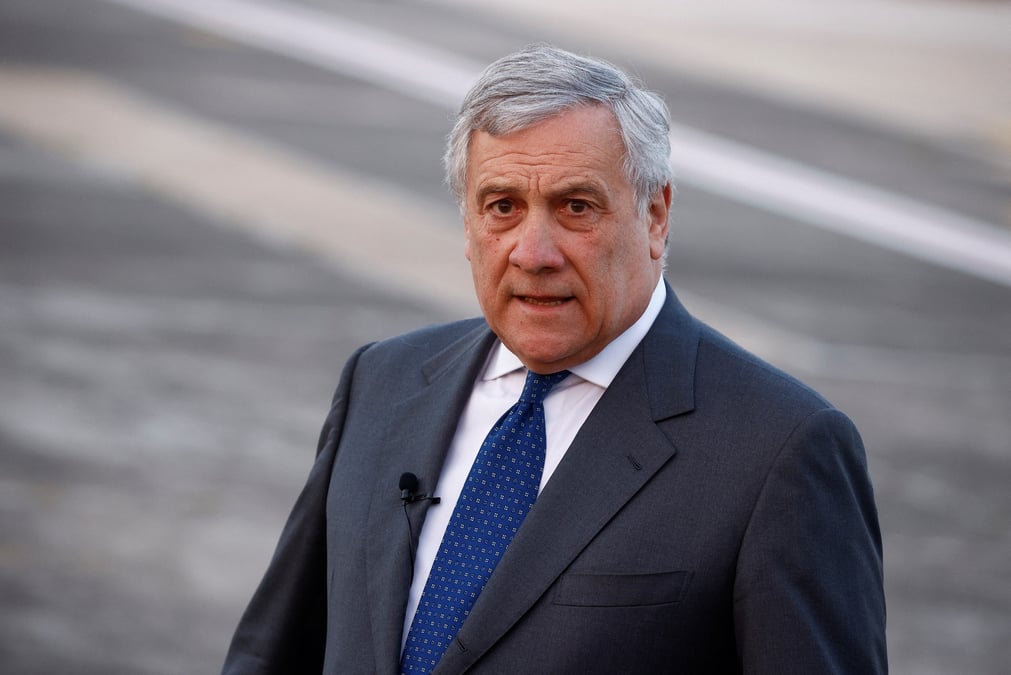 Le ministre italien des affaires etrangeres, antonio tajani