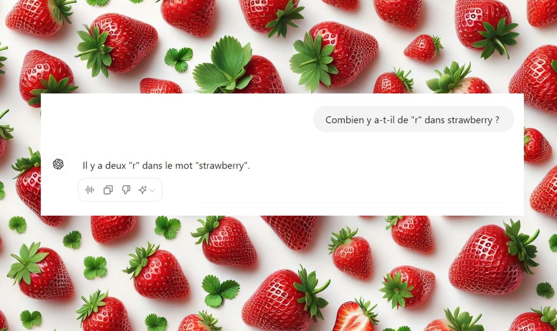 Les modèles d'IA ne savent pas compter le nombre de "r" dans le mot "strawberry".