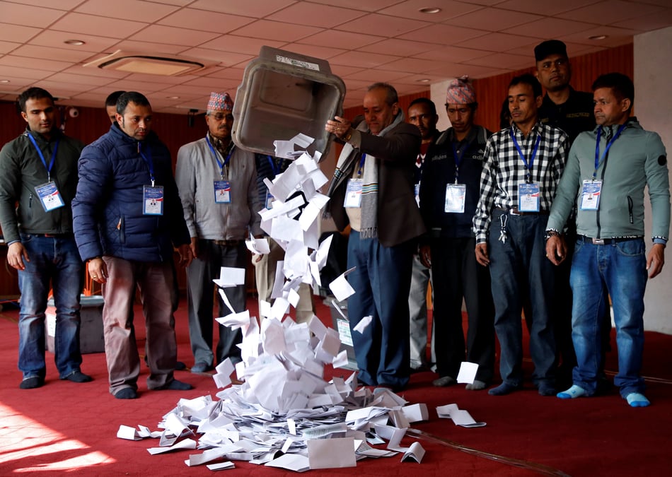 Vers une victoire de la gauche aux elections au nepal