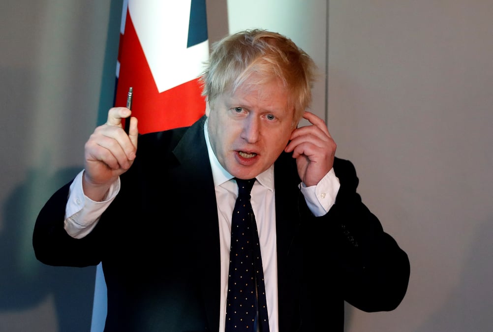 La grande-bretagne ne doit pas devenir un "vassal" de l'ue, dit boris johnson