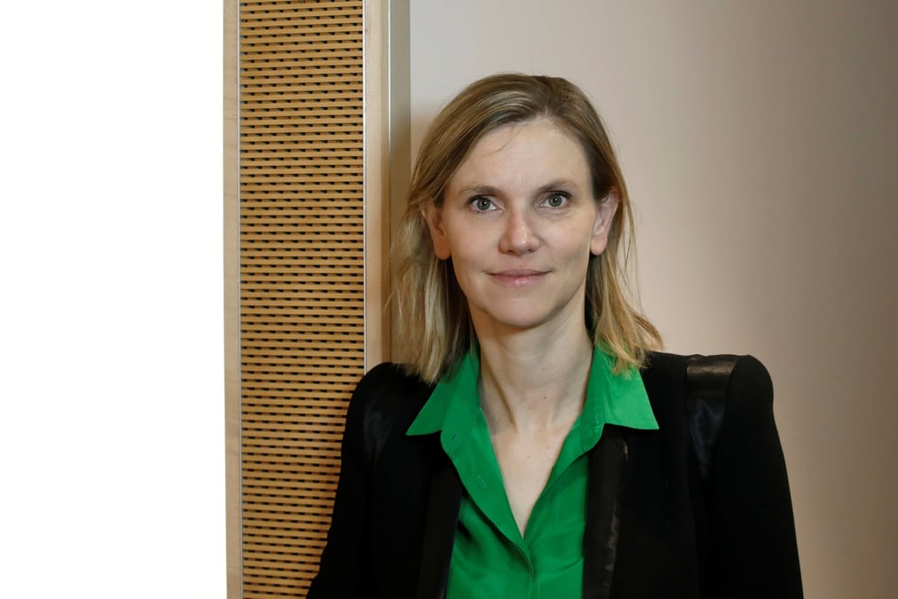 Agnes pannier-runacher apres une interview avec reuters