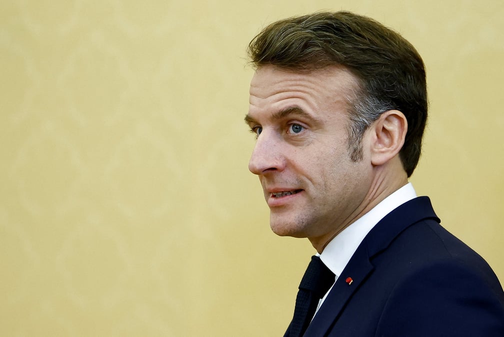 Le president francais emmanuel macron