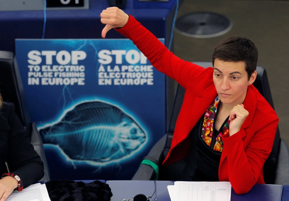 Le parlement europeen vote contre la peche electrique
