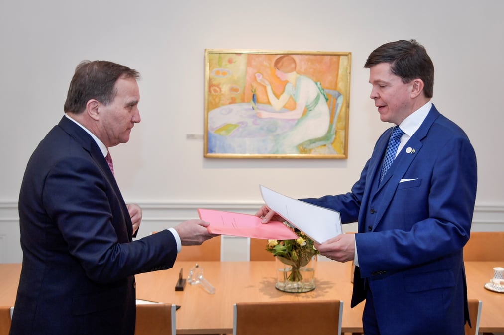 Le premier ministre suedois stefan lofven demissionne