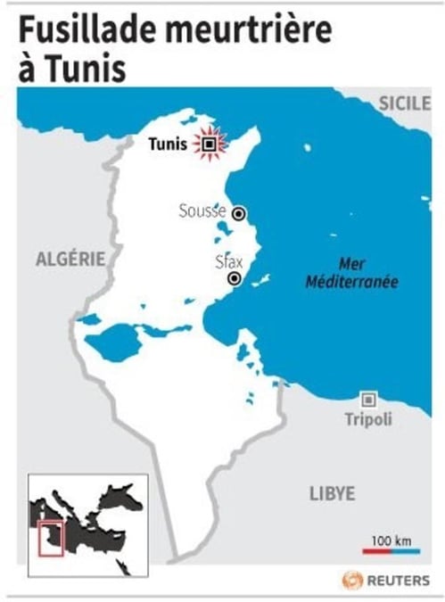 Fusillade meurtriere a tunis