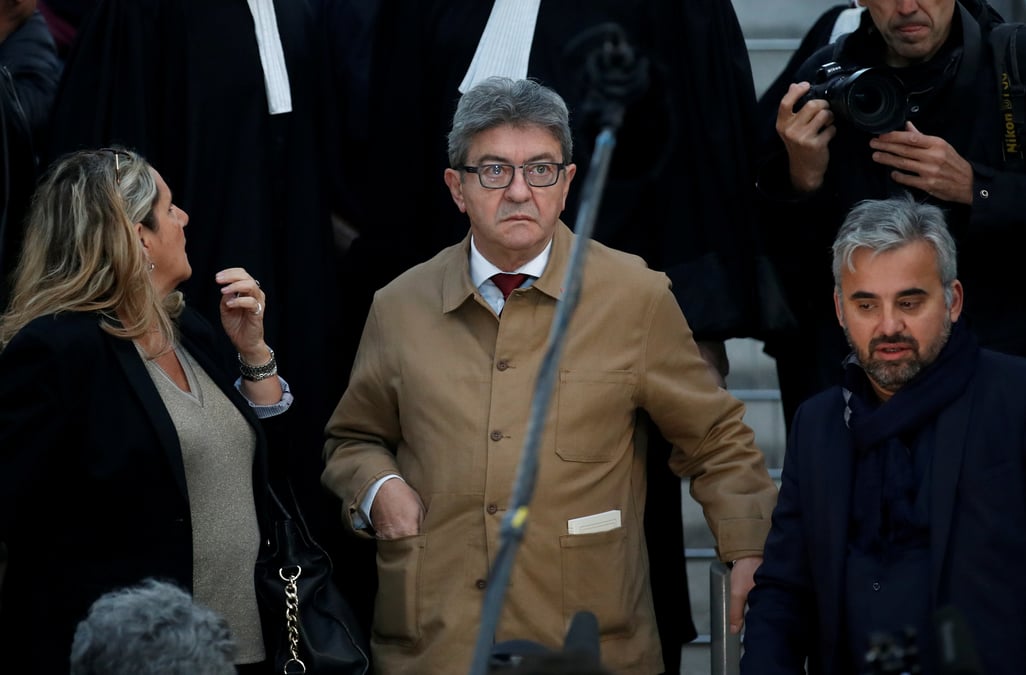 De la prison avec sursis requise contre melenchon