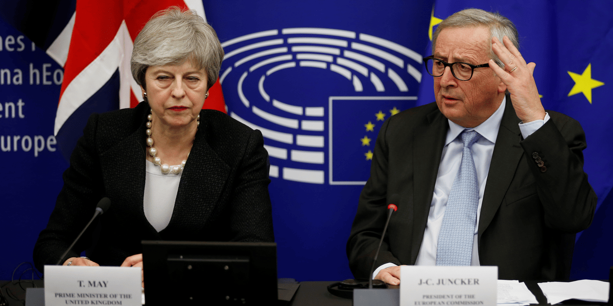 May, Juncker, Brexit,