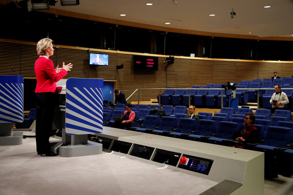 La commission europeenne devoile son plan contre la pandemie, avec 100 milliards d'euros pour le chomage partiel