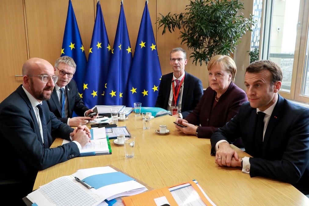Syrie: macron et merkel appellent poutine a aider a l'arret des combats a idlib