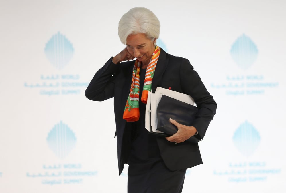Lagarde, inquiete des elections a venir en europe