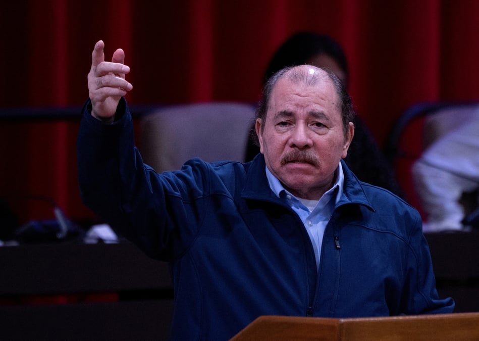 Le president nicaraguayen daniel ortega
