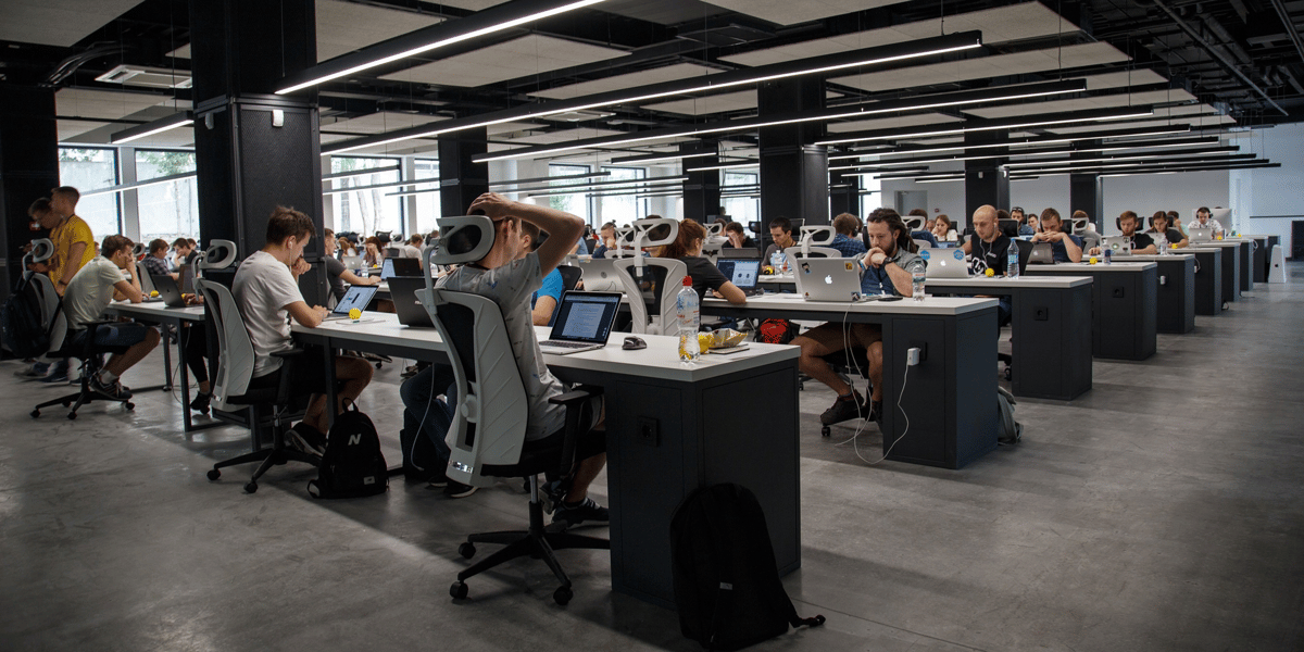 bureaux travail open space