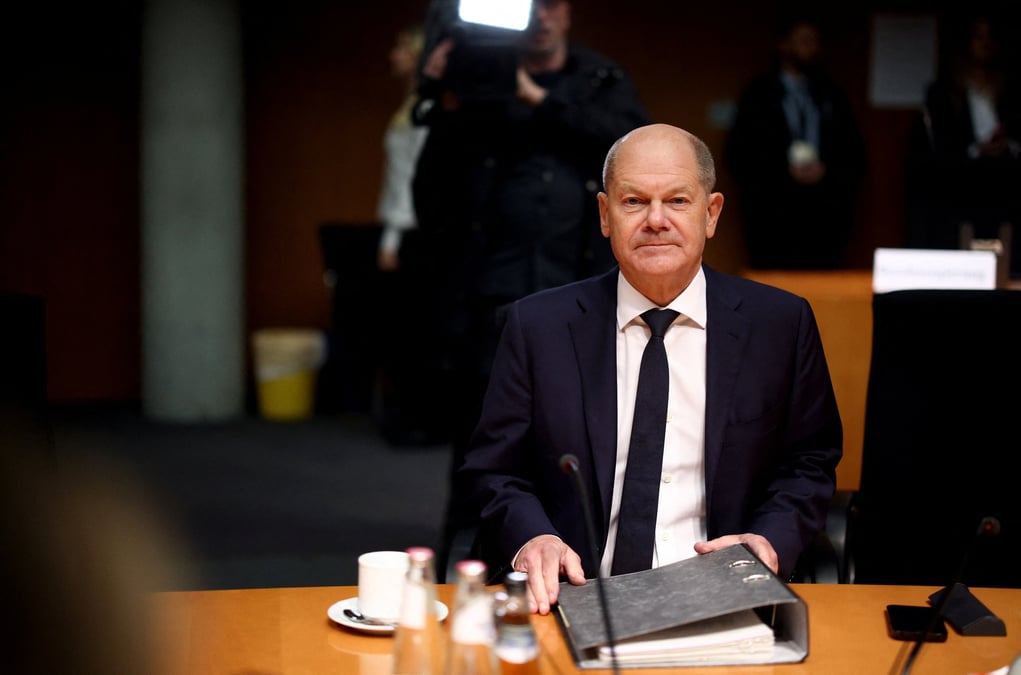 Le chancelier allemand olaf scholz