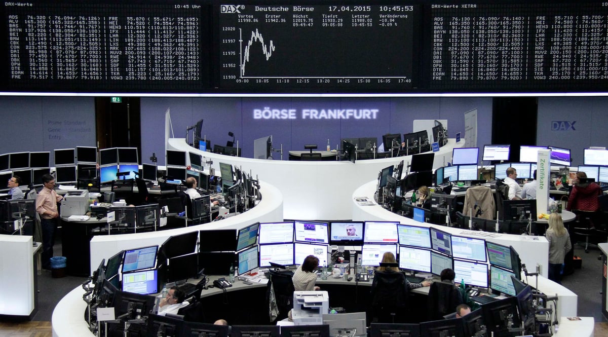 Les bourses europeennes en repli a mi-seance