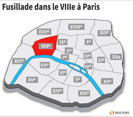Fusillade dans le viiie a paris