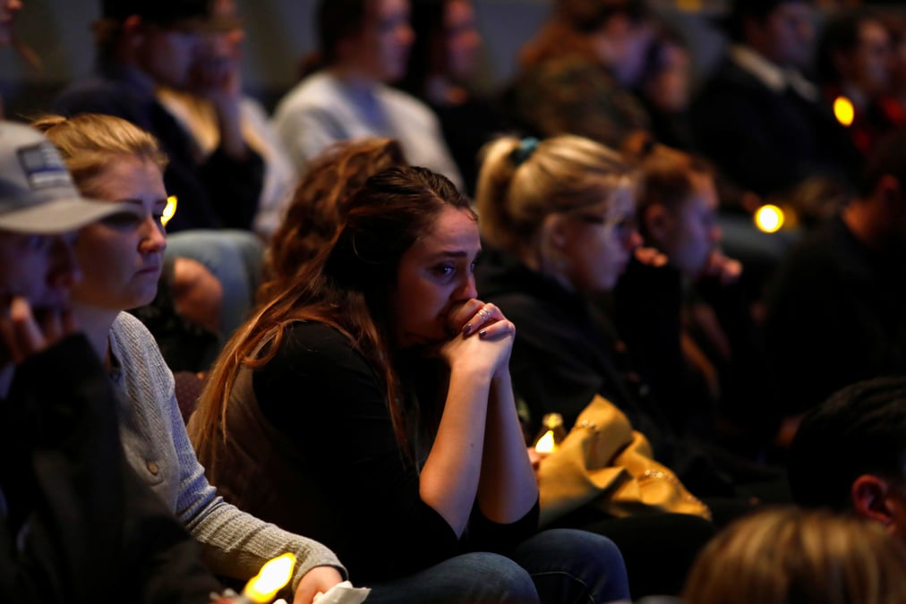 Rassemblement en californie en hommage aux victimes d'une fusillade