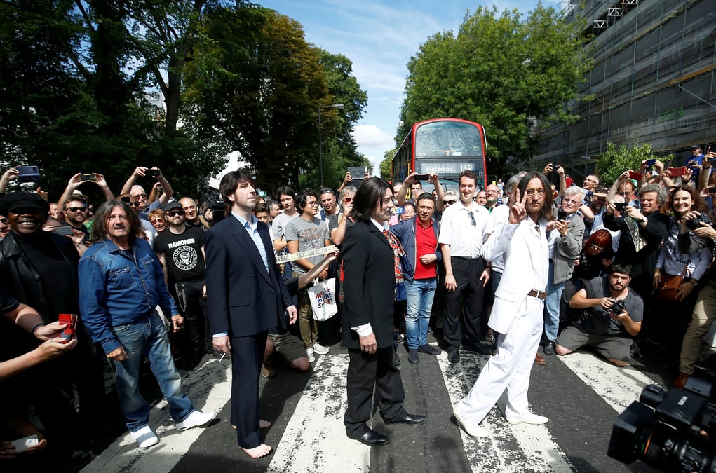 Cinquante ans apres sa sortie, l'album "abbey road" de retour en tete des ventes