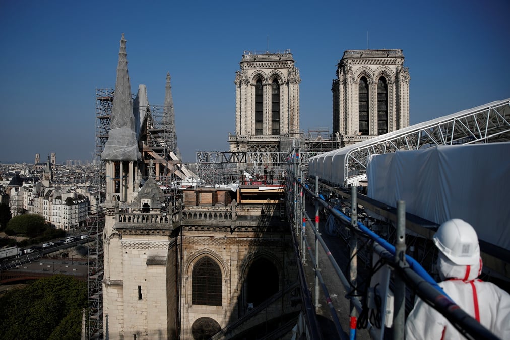 Notre-dame de paris: fin des travaux de securisation et de consolidation