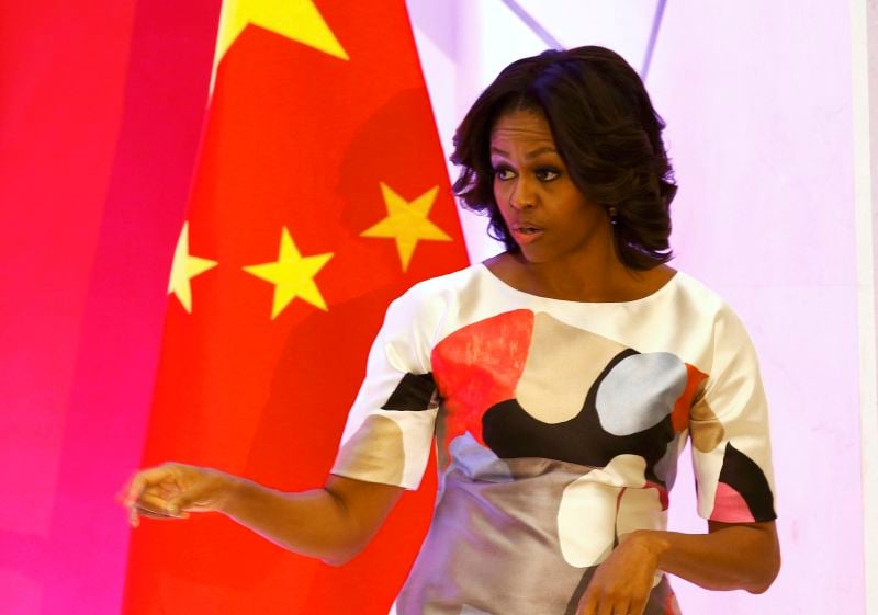 L'information est un droit universel, dit Michelle Obama à Pékin