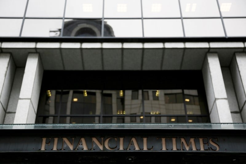 Les journalistes du financial times en greve