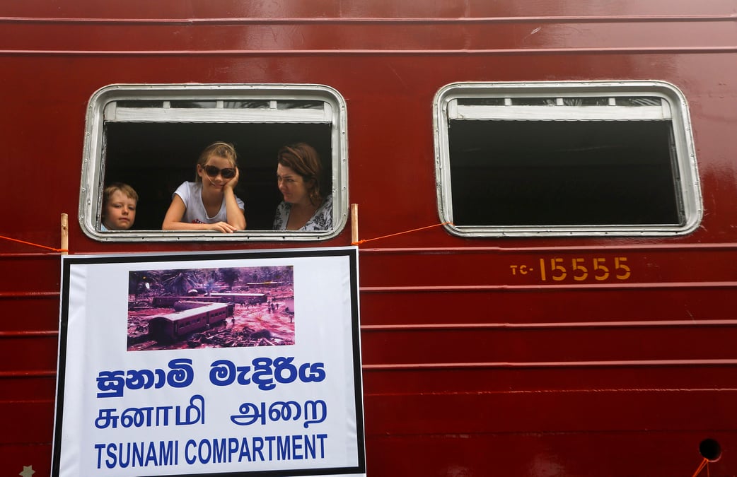 Voyage commemoratif a bord d'un train au sri lanka