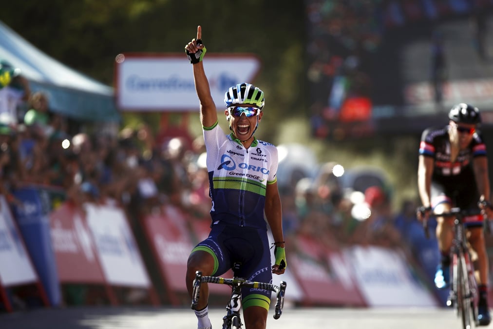 Le colombien chaves remporte la deuxieme etape du tour d'espagne