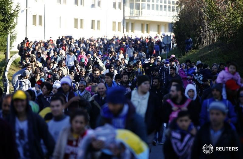 Arrivee record de migrants en europe en octobre