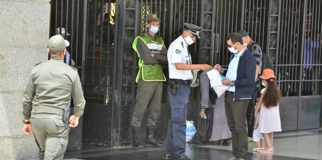 maroc rabat coronavirus police controle