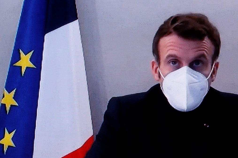 Malade du covid-19, macron preside le dernier conseil des ministres de 2020