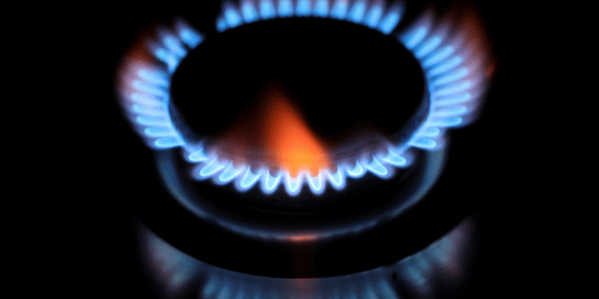 Photo d'archives d'un bruleur a gaz