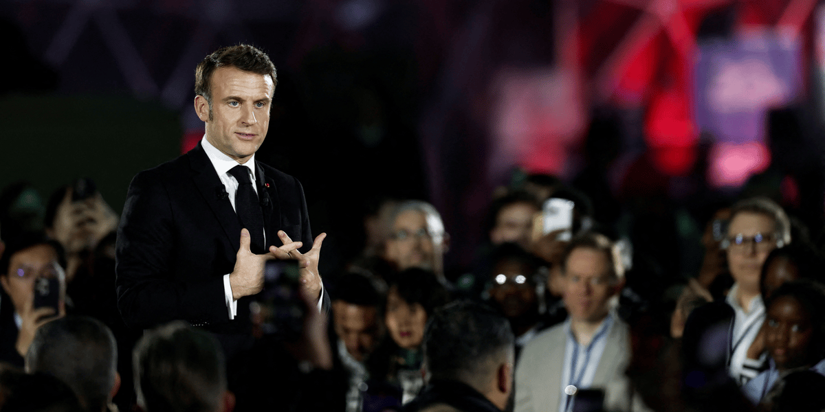 Emmanuel Macron au Sommet de l'IA.