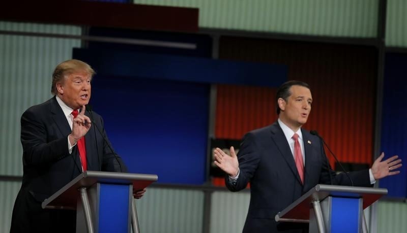 Debat tendu entre donald trump et ted cruz aux usa