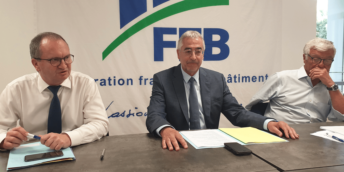 J. Chanut (FFB), T. Ducros (FFB Hérault) et P. Ceccotti (FFB Occitanie)