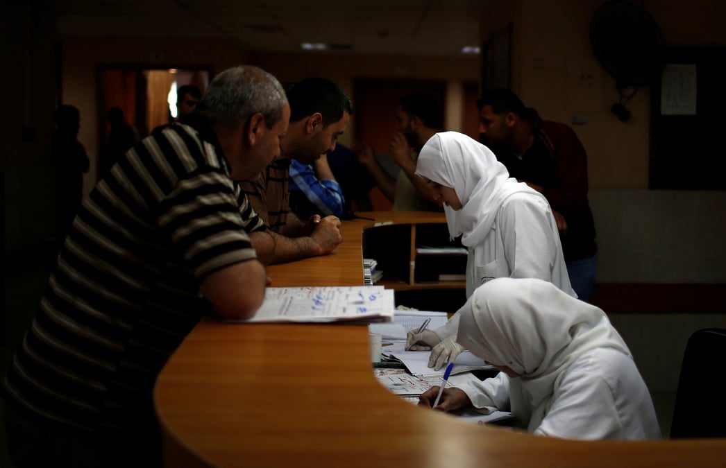 Des medecins travaillant dans un hopital de gaza