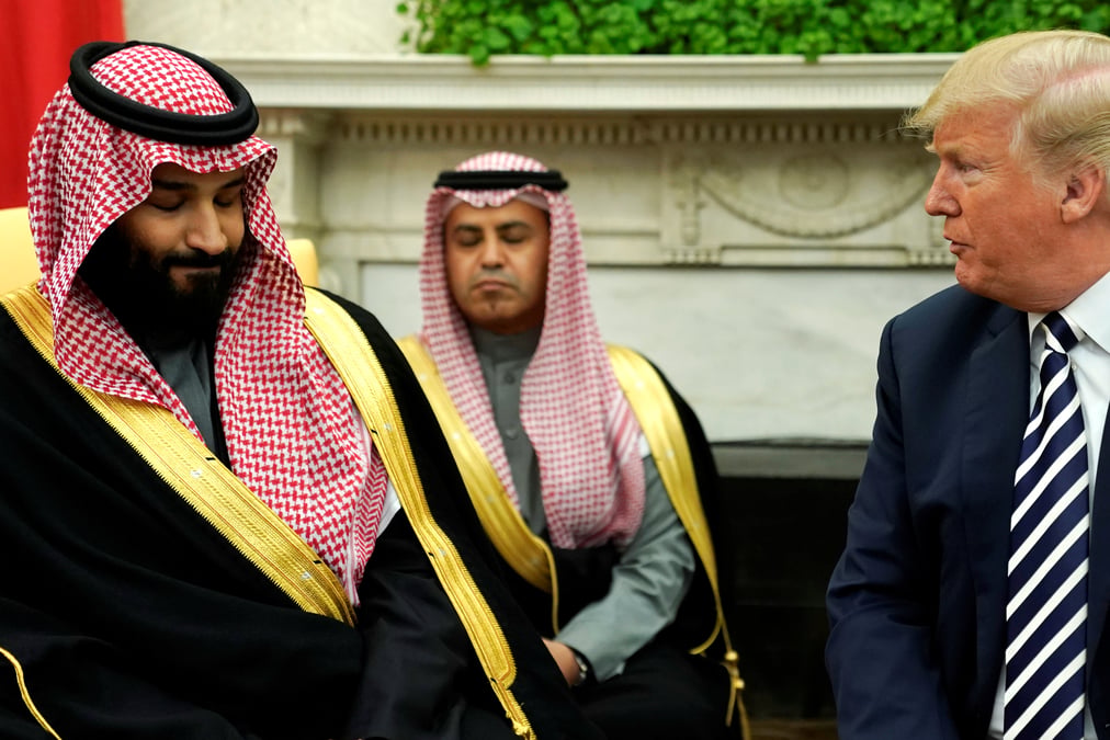 Trump affiche sa tres bonne relation avec le prince salman