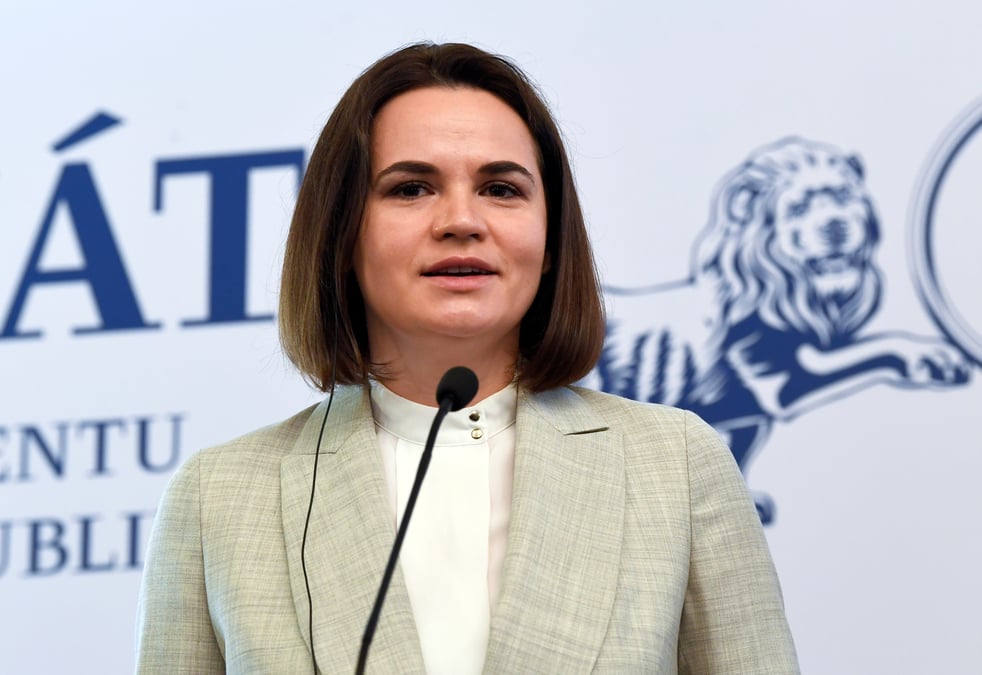 La bielorussie est "la coree du nord de l'europe", dit tsikhanouskaia