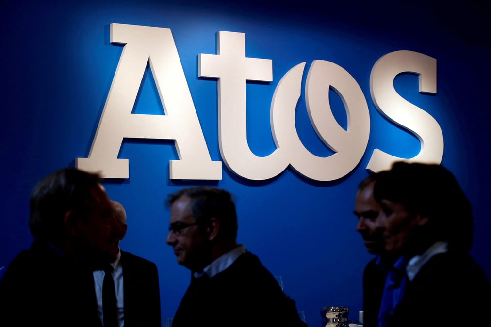 Photo d'archives du logo d'atos