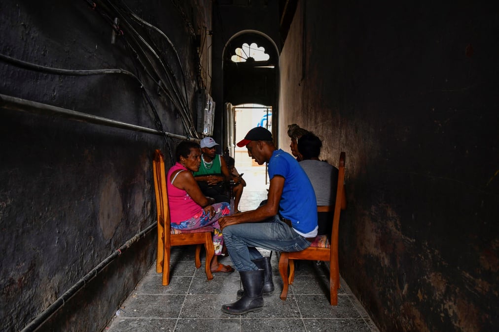 Panne d'electricite geante a cuba