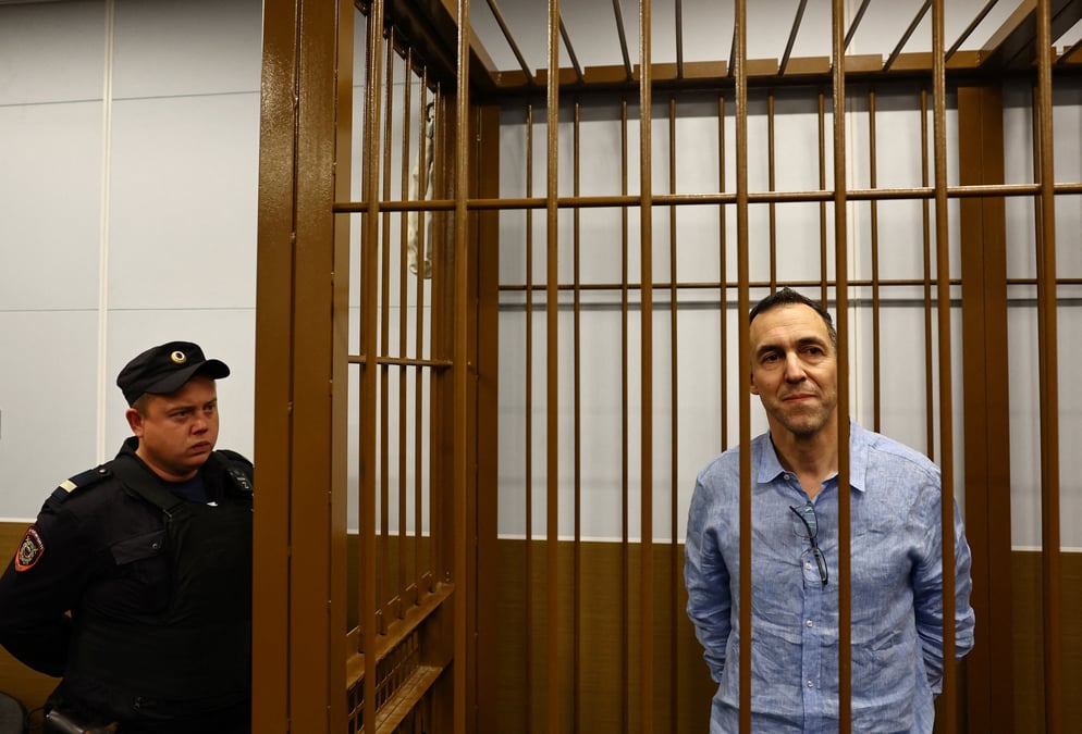 Laurent vinatier lors d'une comparution devant un tribunal de moscou