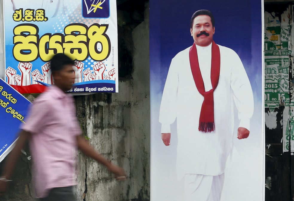 Au sri lanka, le retour de l'ex-president en passe d'echouer