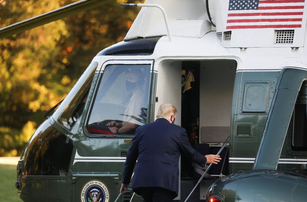 Donald trump contracte le coronavirus, transfere dans un hopital militaire