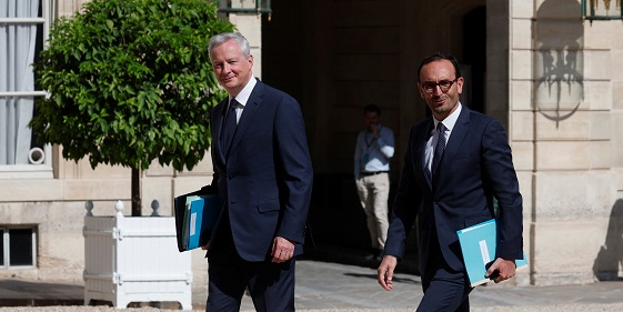 Le ministre de l'Economie Bruno Le Maire et celui des Comptes Publics Thomas Cazenave.