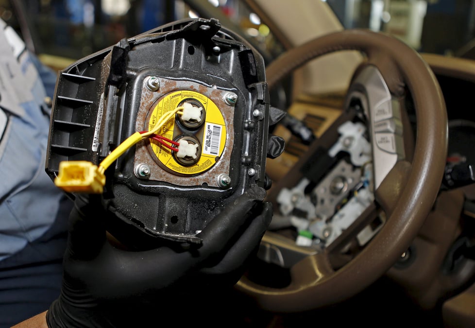 Des voitures neuves aux usa equipees d'airbags defectueux