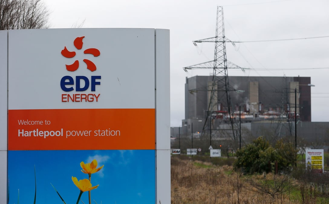 L'entree de la centrale nucleaire de hartlepool