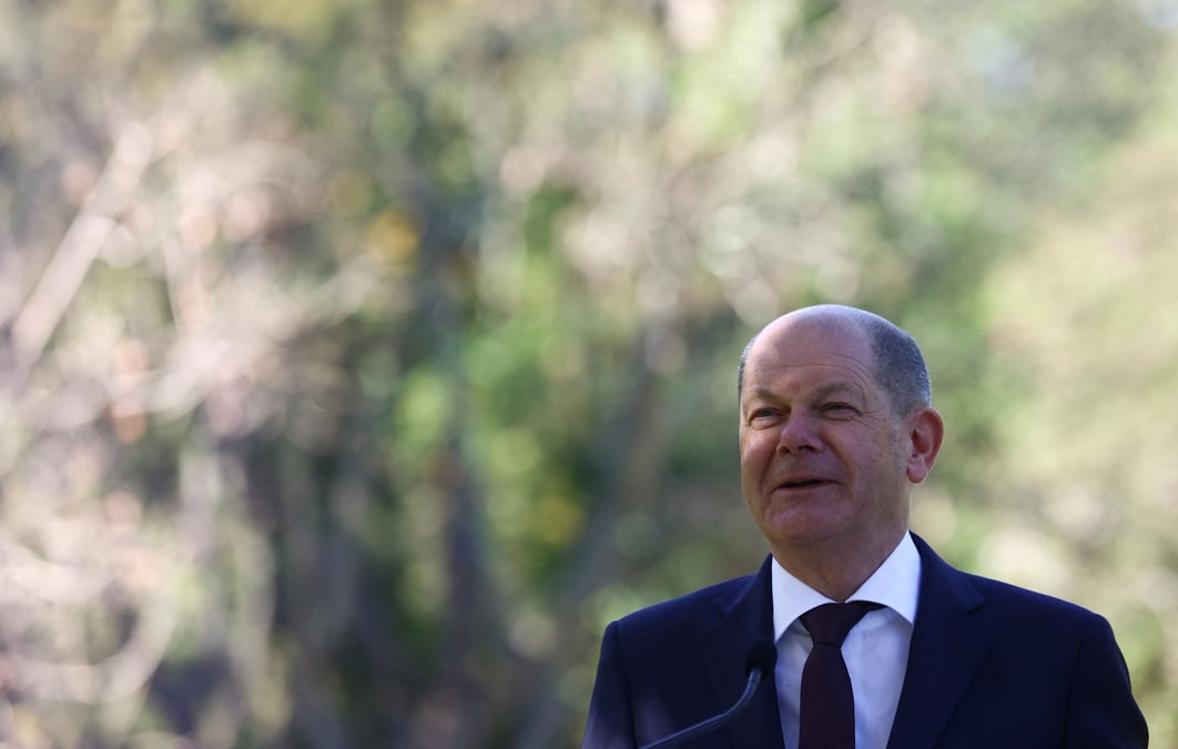 Le chancelier allemand olaf scholz visite lisbonne