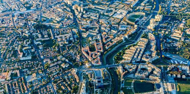 Le coeur de ville de Montpellier.
