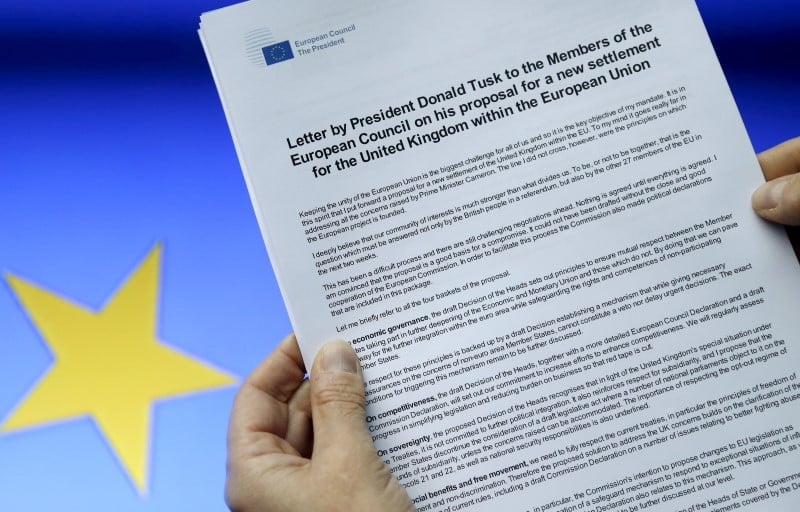 Donald tusk presente un projet pour eviter une sortie du royaume-uni de l'ue